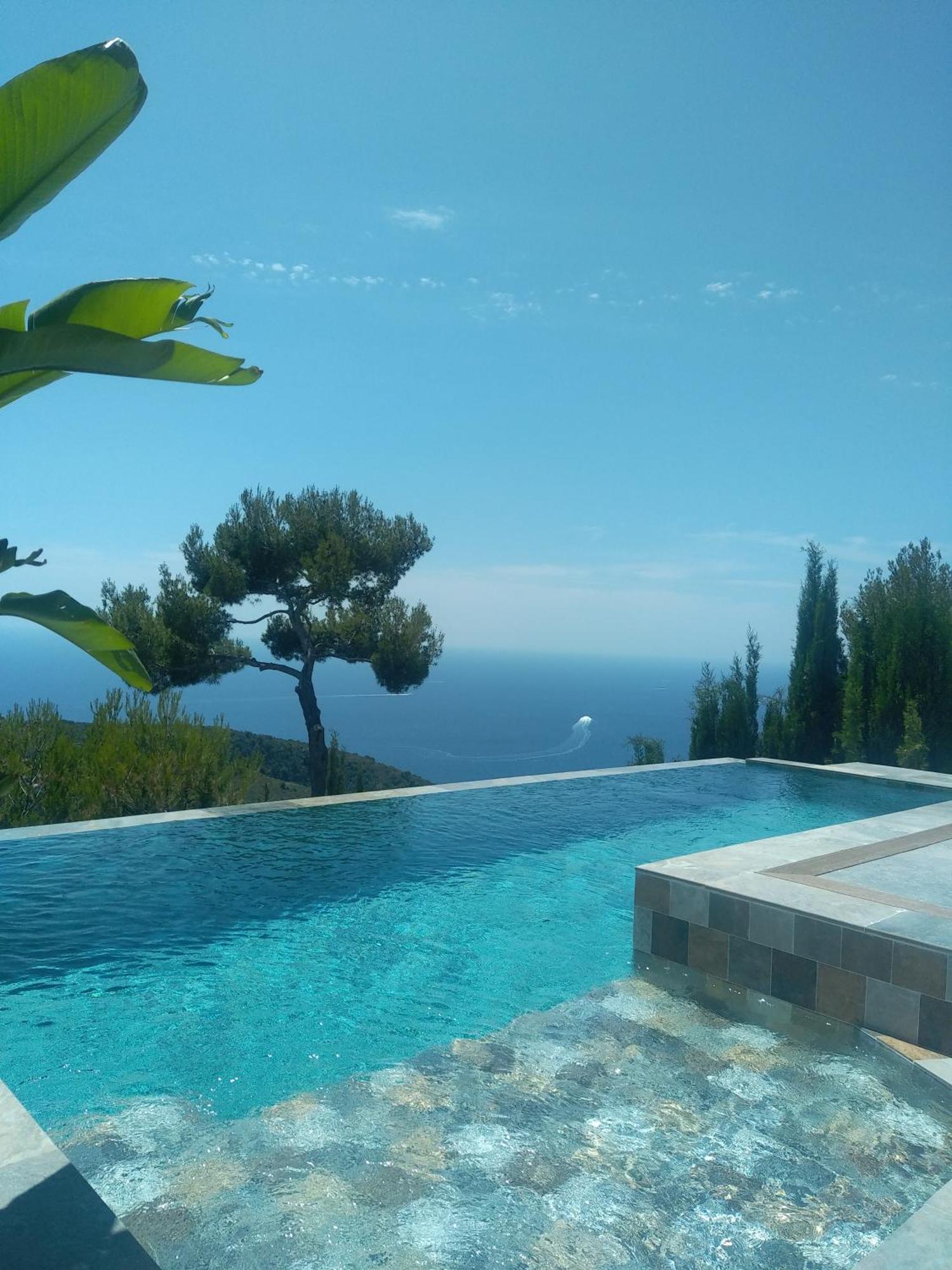 Eze - Appartement Dans Bas De Villa Avec Piscine Pres De Monaco Eksteriør billede